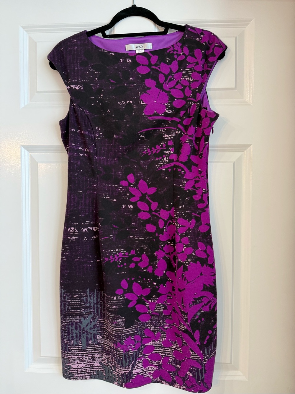 Purple and Black Dress- size 8